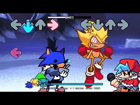 frinday night funkin' hedgehoggle bonedoggle but sunky & fleetway sonic sings it (FNF mod Hard/EXE)