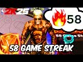 I HIT VET 5 WHILE ON A 58 GAME STREAK ️