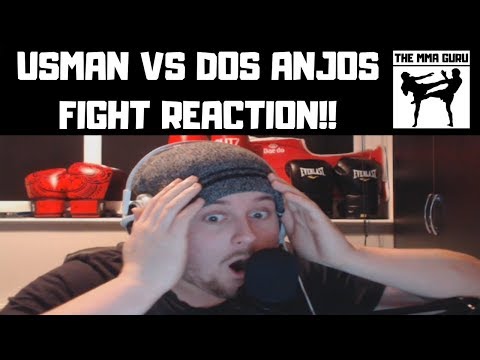 KAMARU USMAN VS RAFAEL DOS ANJOS REACTION! - THE ULTIMATE FIGHTER FINALE RECAP!