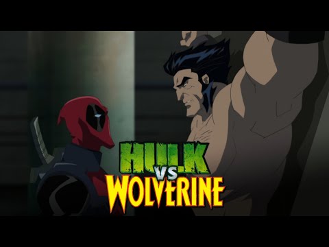 All the Deadpool scenes in Hulk vs Wolverine.