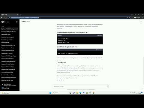 Pip Install Multiple Packages