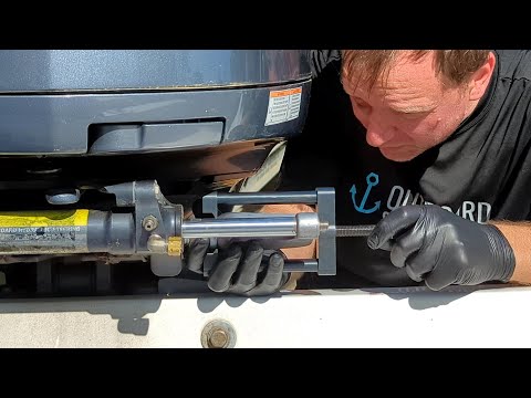 Damaged SeaStar Hydraulic Steering, Removing and Replacing SeaStar Cylinders and Hoses
