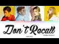 KARD (카드) - Don't Recall (Hidden Version) English Color Coded Lyrics