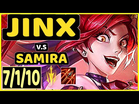 YEN (JINX) vs SAMIRA - 7/1/10 KDA BOTTOM ADC GAMEPLAY - NA Ranked GRANDMASTER