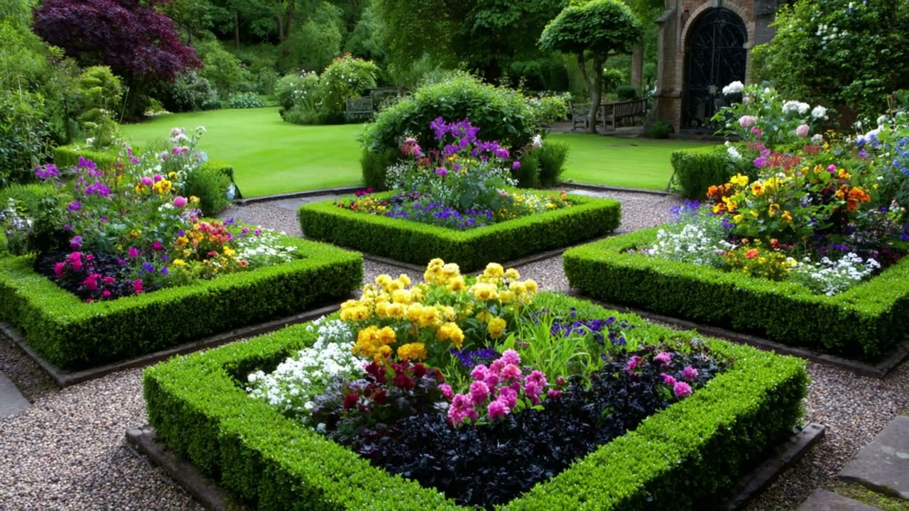Classic Parterre Gardens – Geometric Planting Layouts for Refined Outdoor Spaces!