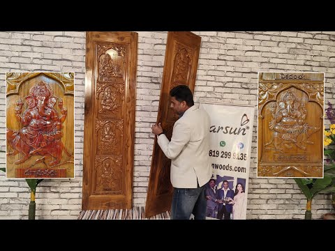 YT908 Ashtavinayak Door Design For Pooja Room | Ganpati Door Video