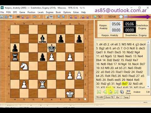 Karpov anatoly and sveshnikov evgeny 1976  == c17