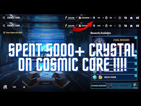 Cosmic Luck on Cosmic Core!! I Spent 5k Crystal and what? - Marvel Future Fight