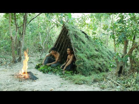 First Primitive Year at the Hut Winter Survival Shelter