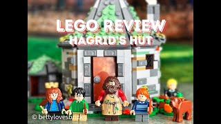 YouTube thumbnail: Comparing LEGO Hagrids Hut an unexpected visit set #review #lego #legofan #harrypotterfan #76428