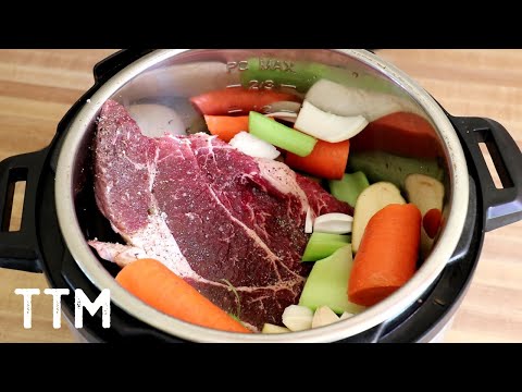 Instant Pot Frozen Steak and Vegetables ~ Easy Cooking