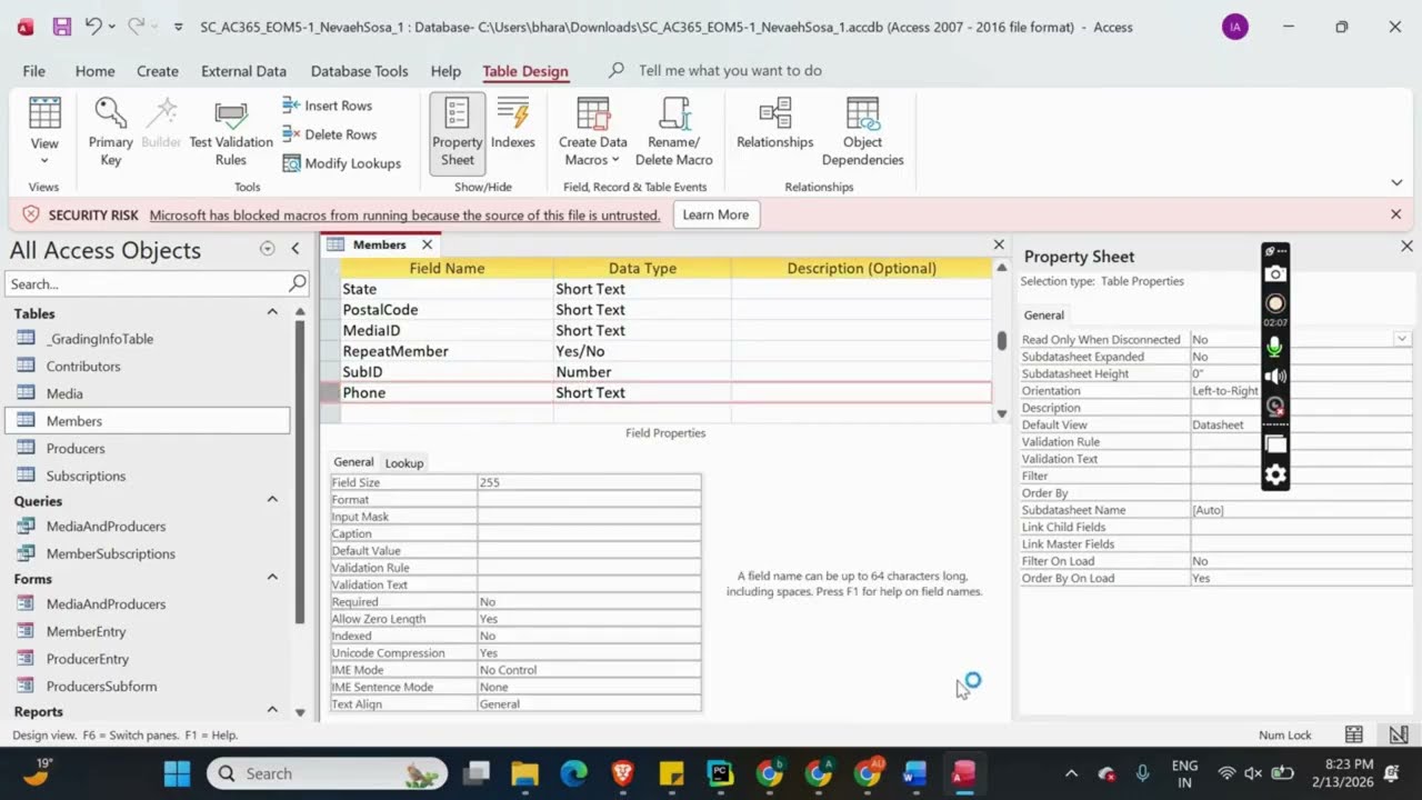 Shelly Cashman Access 365 | Module 5: End of Module Project 1 TopStream, Inc. #shellycashman
