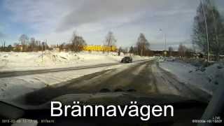 preview picture of video 'Härnösand 2015-02-09 Brännavägen / Strengbergsgatan'