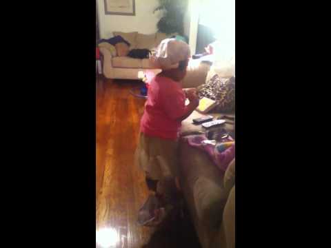 The kid dancing