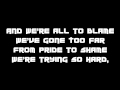 Sum41- We're All To Blame Lyrics