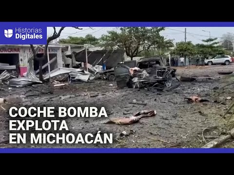Coche bomba explota en una base policial de Michoacán: deja cinco muertos y varios heridos