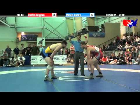 Dustin Kilgore vs. Micah Burak at 2013 ASICS University Nationals - FS