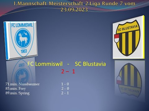 1.Mannschaft Meisterschaft 2.Liga FC Lommiswil - SC Blustavia