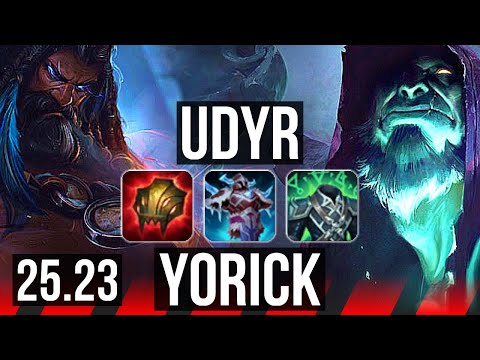 UDYR vs YORICK (TOP) | EUW Grandmaster | 25.23
