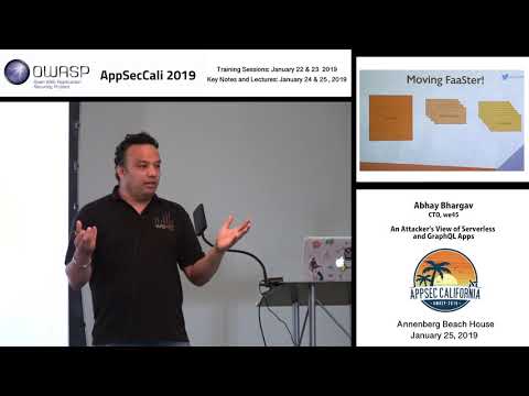 AppSecCali 2019 -  An Attacker's View of Serverless and GraphQL Apps - Abhay Bhargav