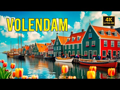 The Most FAMOUS Dutch Fishing Village of the Netherlands 🇳🇱 VOLENDAM 🐟 4K Walk