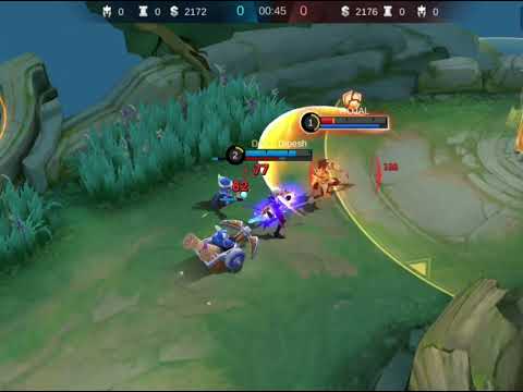 Dyrroth vs zilong fighter hero exp lane mobile legends game best game 🎮📱