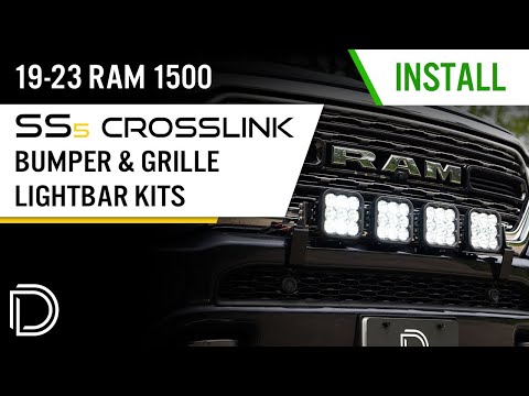 How to Install: 2019-2024 RAM 1500 SS5 CrossLink Bumper & Grille Lightbar Kits | Diode Dynamics