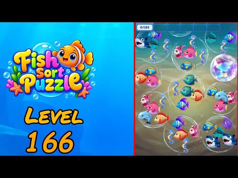 Fish Sort Puzzle Level 166 Walkthrough video thumbnail