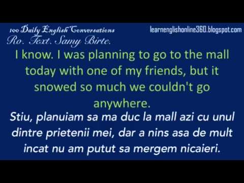 Conversatii în Englezā. Lectia. 85. Ninge afarā.