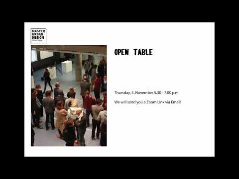 Introduction Master Urban Design