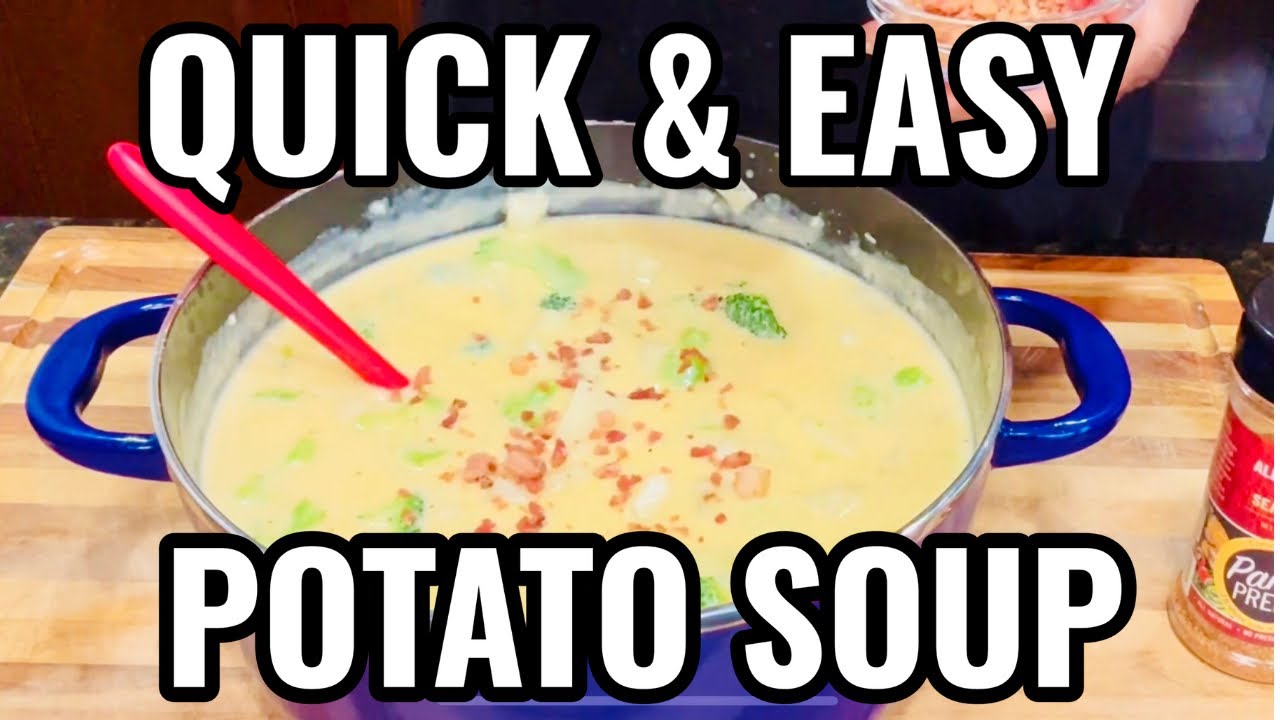 QUICK & EASY Creamy Broccoli Cheddar Potato Soup Recipe | Ready in Under 30 Minutes!