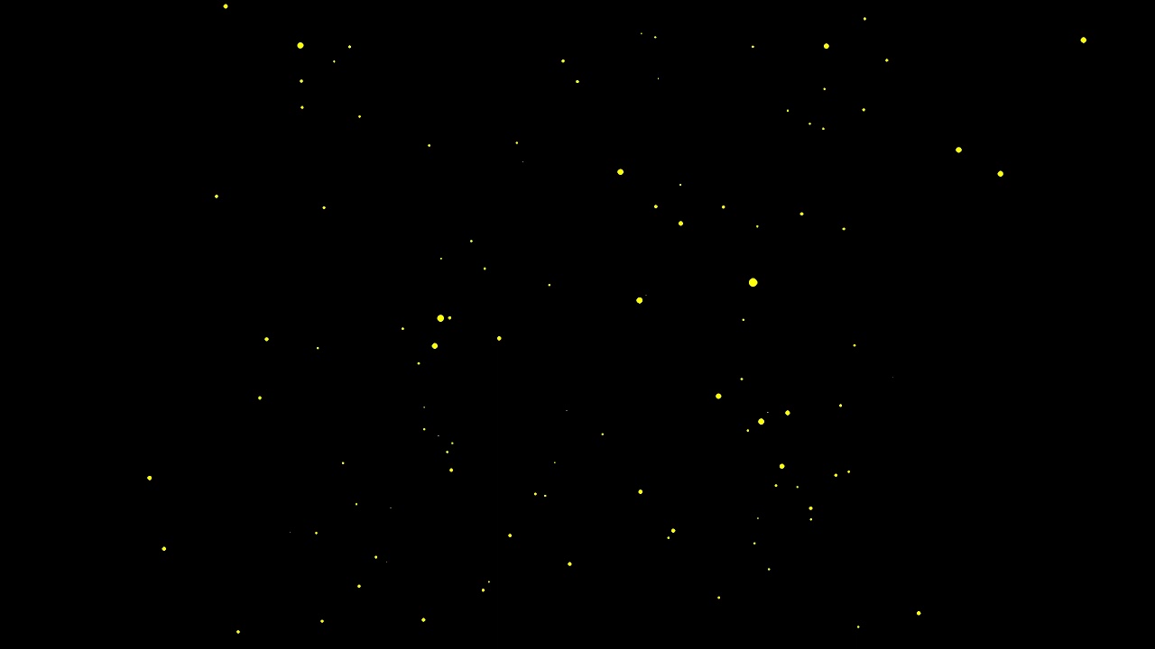 4K Fireflies / Firefly Effect - Black background then green screen