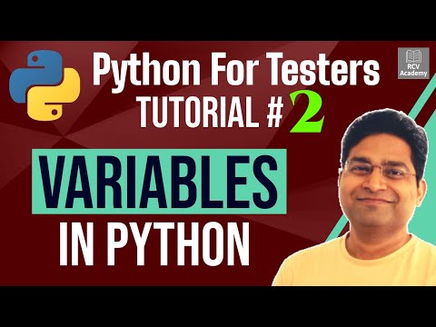 Python for Testers 2 Variables in Python | What are Variables