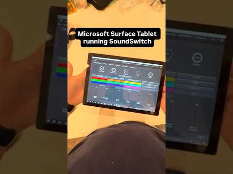 SoundSwitch on a tablet; my favorite way to control dmx lights wirelessly #djlighting