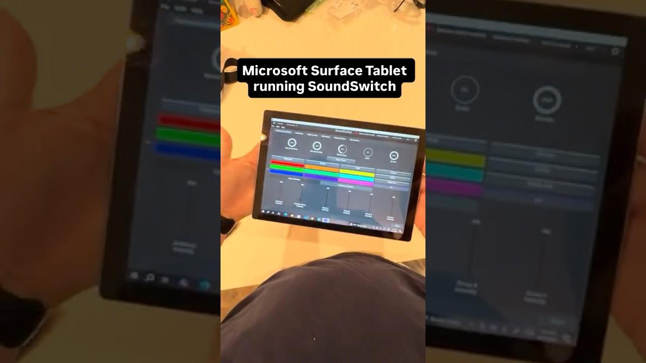 SoundSwitch on a tablet; my favorite way to control dmx lights wirelessly #djlighting