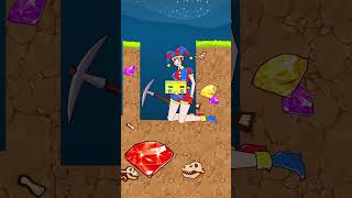 Never Give Up!! Will You Help Pomni Find The Treasure? | TADC | Funny Animation #shorts