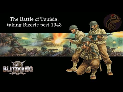 Blitzkrieg Gameplay - The Battle of Tunisia, taking Bizerte port 1943 - [USA vs Germany]