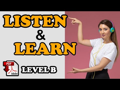 Listening Comprehension  Exercise - level B+ PDF - Easy English Lesson
