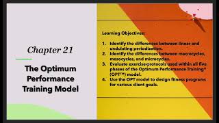 Chapter 21 - The Optimum Performance Training Model | NASM CPT