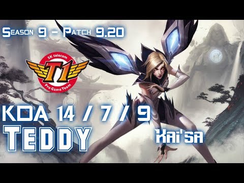 SKT T1 Teddy KAI'SA vs TRISTANA ADC - Patch 9.20 EUW Ranked