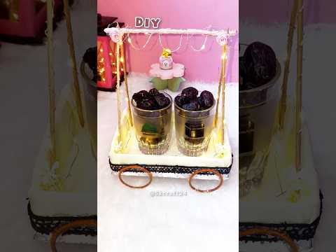 Ramadan Decor Craft Series Day 02 🌙 | DIY Dates Serving Tray | #shorts #diy  #ramadan #viral