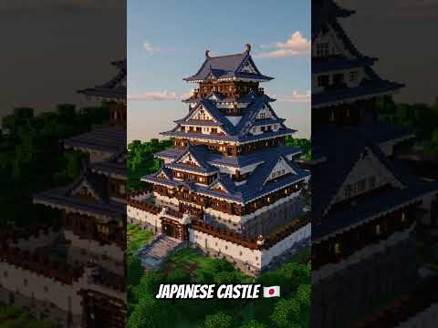 Minecraft Japanese Castle Build Showcase For Inspiration #minecraft #minecraftbuilding