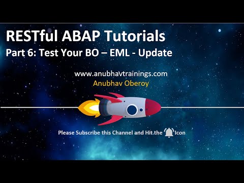 06 RESTful ABAP EML Update Operations| ABAP On Cloud | AnubhavTrainings