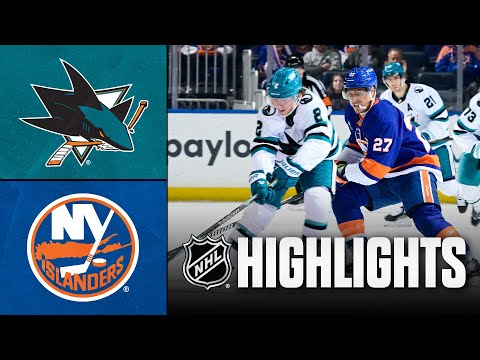 NHL Highlights | Sharks vs. Islanders | October 21, 2025