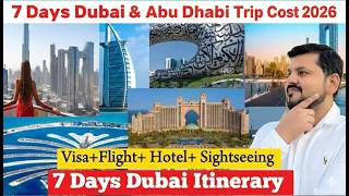 Dubai & Abu Dhabi 7 Day Trip Cost from India | Full Itinerary 🇦🇪