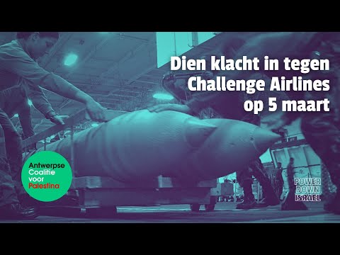 Klachtenactie tegen Challenge Airlines, Antwerpen 5 maart 2025.
