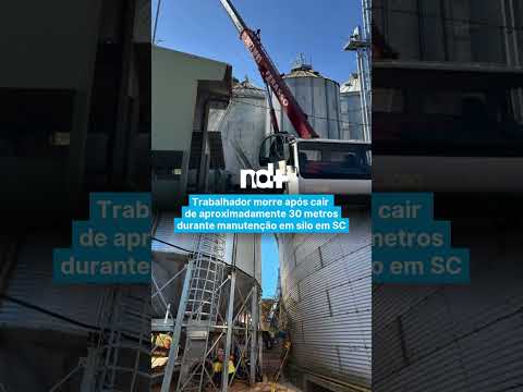 Trabalhador morre após cair de aproximadamente 30 metros durante manutenção em silo em SC