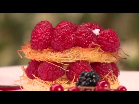 Recette de cuisine maghrébine - Kbeb et ktayef à la framboise