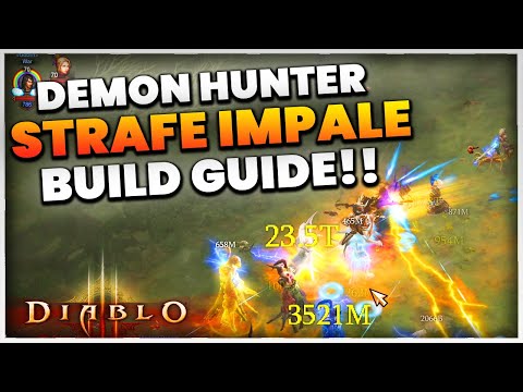 Diablo 3 Season 27 Demon Hunter IMPALE STRAFE Build Guide!!! (SO FAST)