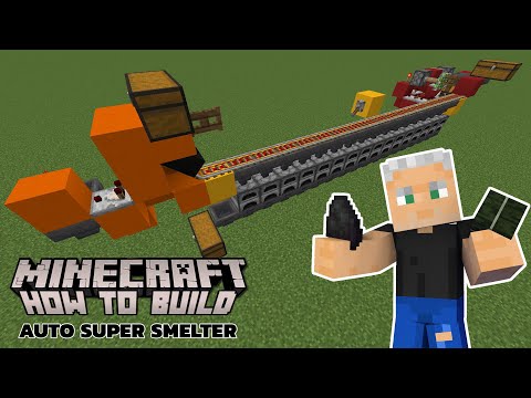 Minecraft Tutorial: The BEST Auto Super Smelter!